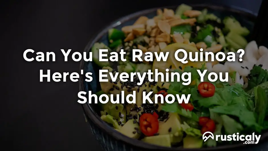 can you eat raw quinoa